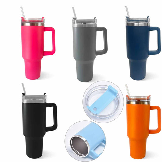 40 oz Tumbler Stainless Steel Vacuum Insulated Tumbler With Lid And Straw Gift